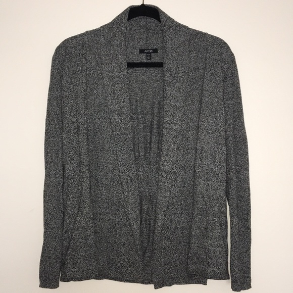 Flecked woven grey cardigan - Picture 1 of 2